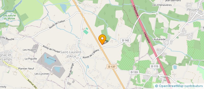 localisation de l'entreprise SCI JESSICA  SAINT-LAURENT-D'ARCE