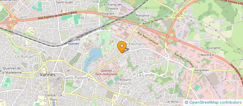 localisation de l'entreprise SCI JESSICA à VANNES