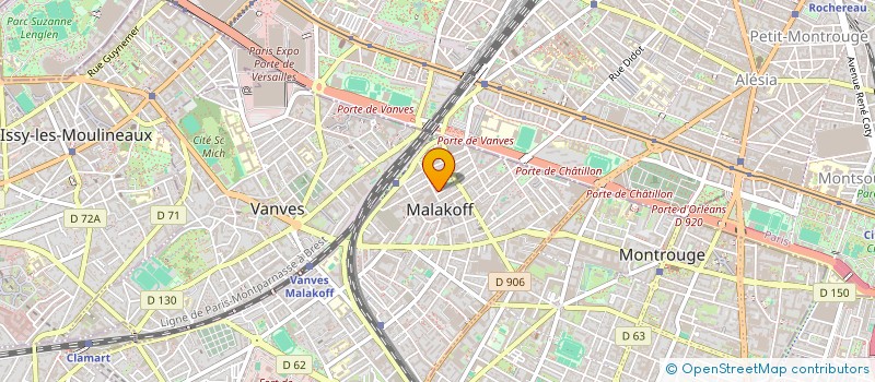 localisation de l'entreprise SCI JESSICA  MALAKOFF