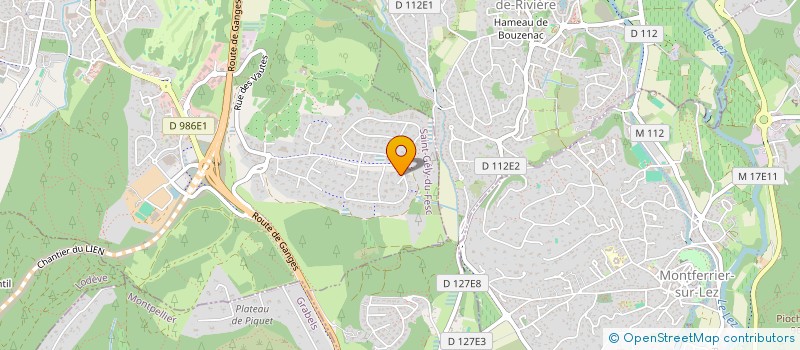 localisation de l'entreprise SCI JESSIE  SAINT-GELY-DU-FESC