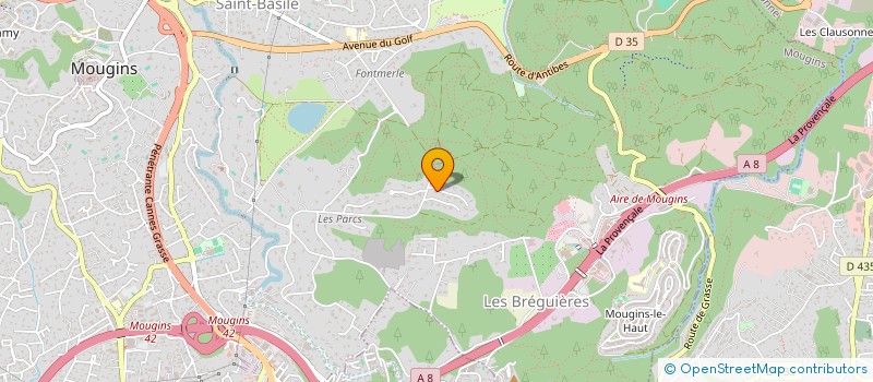 localisation de l'entreprise SCI JESSIE à MOUGINS