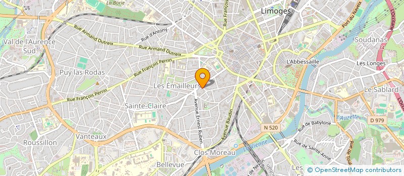 localisation de l'entreprise SCI JESSIKA à LIMOGES