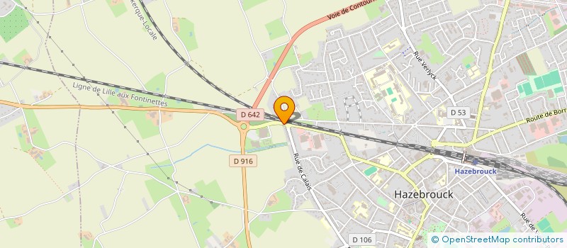 localisation de l'entreprise SCI JESSLOUTE ET FILS  HAZEBROUCK