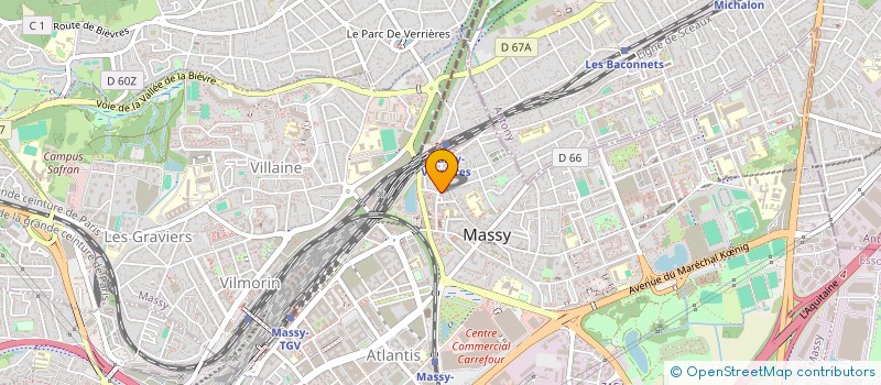 localisation de l'entreprise SCI JESTEF à MASSY