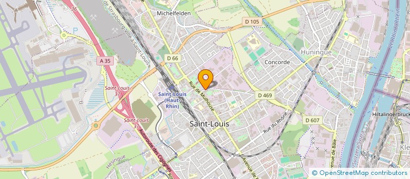 localisation de l'entreprise SCI JESY  SAINT-LOUIS