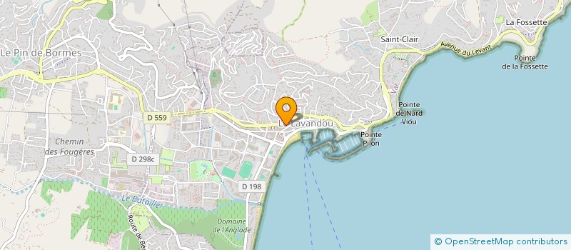 localisation de l'entreprise SCI JET à LE LAVANDOU