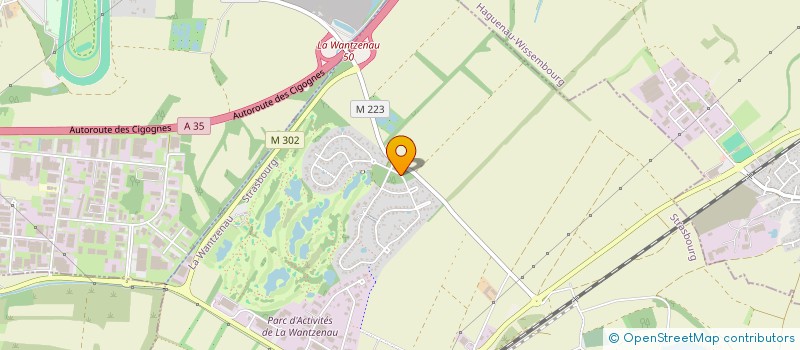 localisation de l'entreprise SCI JET PA FRANCE  LA WANTZENAU