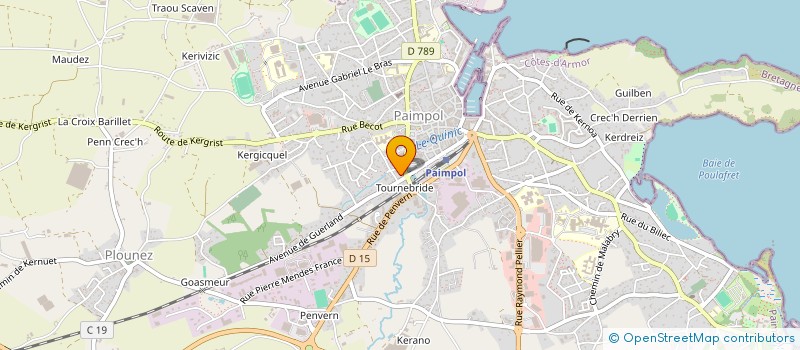 localisation de l'entreprise SCI JETYJAV  PAIMPOL