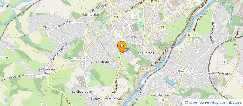 localisation de l'entreprise SCI JEUCAP à ISLE