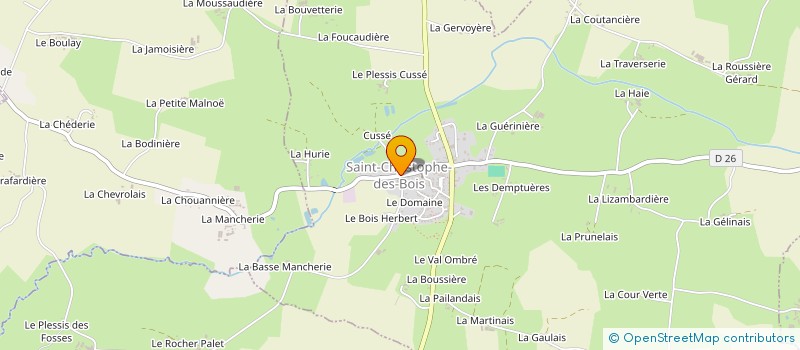 localisation de l'entreprise SCI JEULAND  SAINT-CHRISTOPHE-DES-BOIS