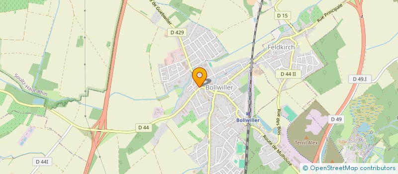 localisation de l'entreprise SCI JEUNE CHENE  BOLLWILLER