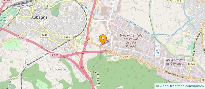 localisation de l'entreprise SCI JEUX DE PAUME à AUBAGNE