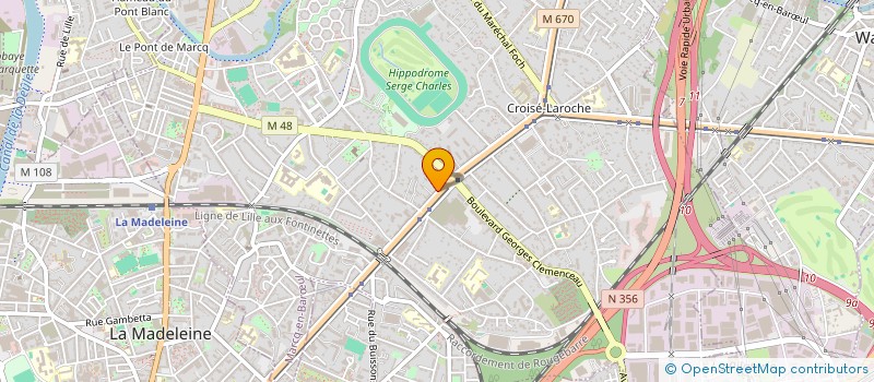 localisation de l'entreprise SCI JEVA 2R à MARCQ-EN-BARŒUL