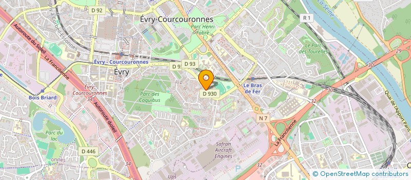 localisation de l'entreprise SCI JEVEUJEPEU à EVRY-COURCOURONNES