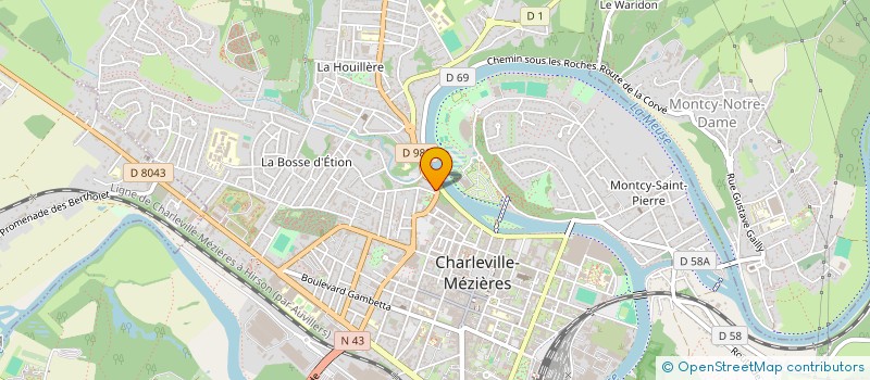 localisation de l'entreprise SCI JEVI à CHARLEVILLE-MEZIERES