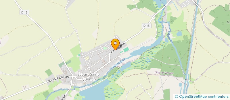 localisation de l'entreprise SCI JEWULA ET FILLES  ECOURT-SAINT-QUENTIN