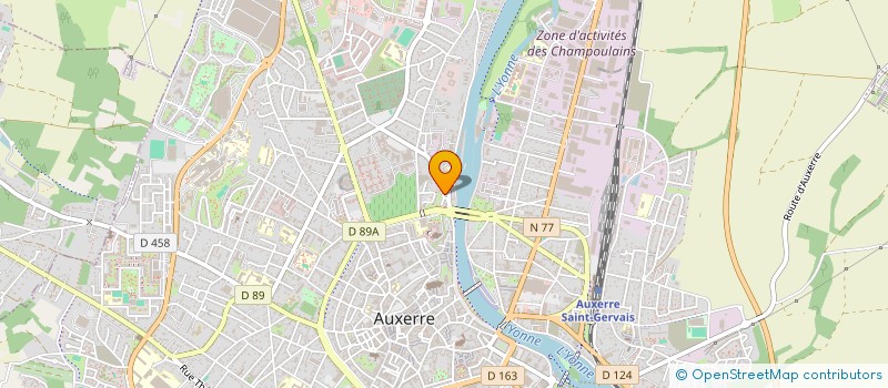 localisation de l'entreprise SCI JEYM à AUXERRE