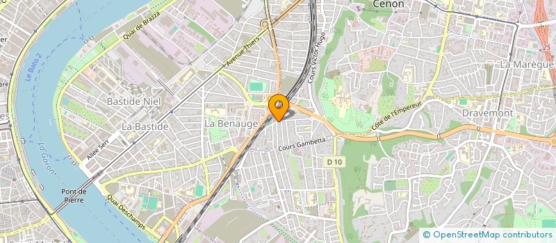 localisation de l'entreprise SCI JEYSEV  CENON