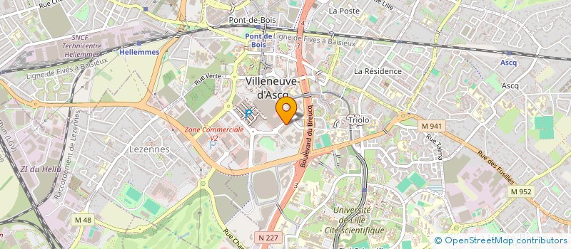 localisation de l'entreprise SCI JF à VILLENEUVE-D'ASCQ