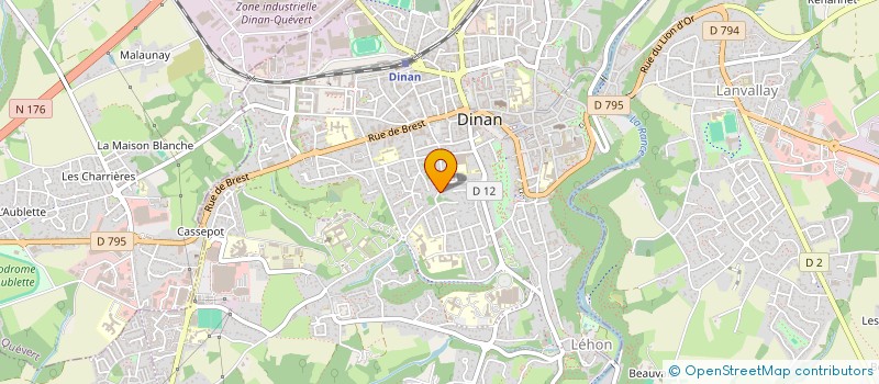 localisation de l'entreprise SCI JF  DINAN