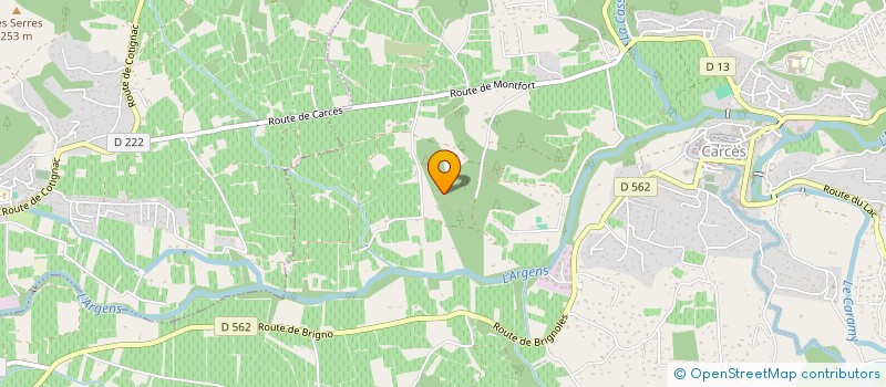 localisation de l'entreprise SCI JF  CARCES