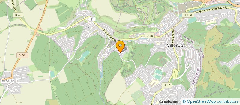 localisation de l'entreprise SCI JF  VILLERUPT