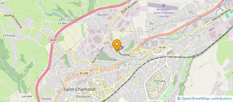 localisation de l'entreprise SCI JF  SAINT-CHAMOND