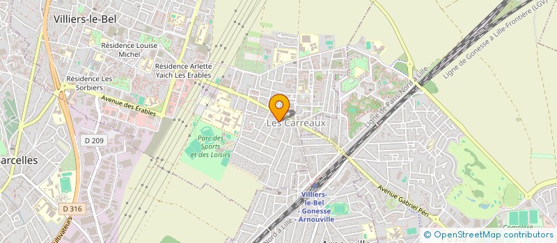 localisation de l'entreprise SCI JF  VILLIERS-LE-BEL