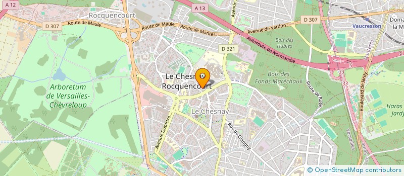 localisation de l'entreprise SCI JF DU ROY  LE CHESNAY-ROCQUENCOURT