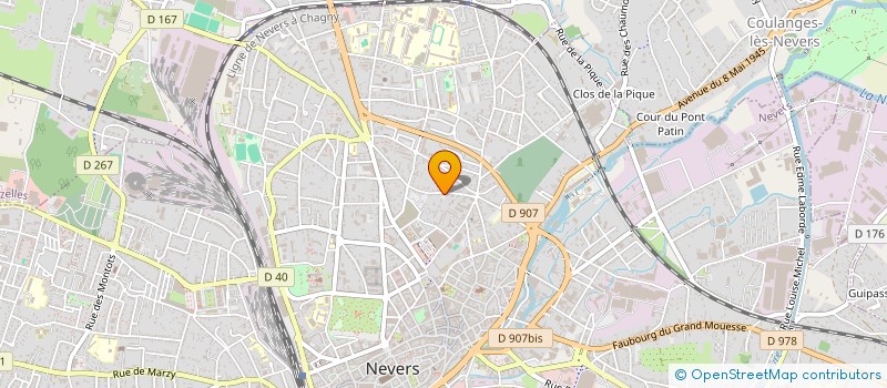 localisation de l'entreprise SCI JF IMMOBILIER à NEVERS