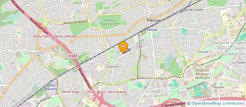 localisation de l'entreprise SCI JF P C L  PESSAC