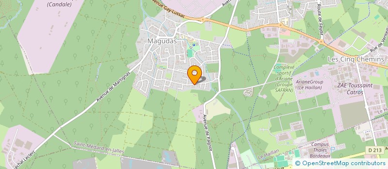 localisation de l'entreprise SCI JF PARK  SAINT-MEDARD-EN-JALLES