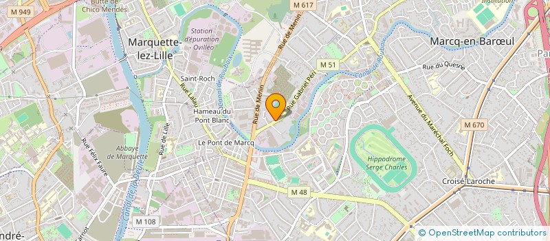 localisation de l'entreprise SCI JF2  MARCQ-EN-BARUL
