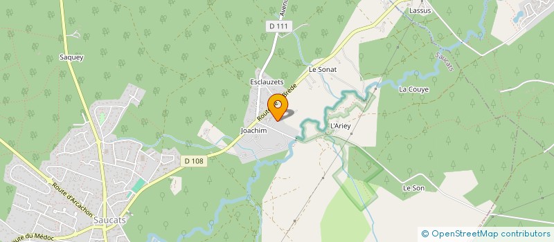 localisation de l'entreprise SCI JFA IMMO  SAUCATS