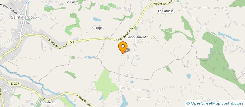 localisation de l'entreprise SCI JFA IMMO  BOURGOUGNAGUE