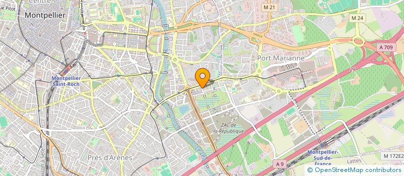 localisation de l'entreprise SCI JFAME à MONTPELLIER
