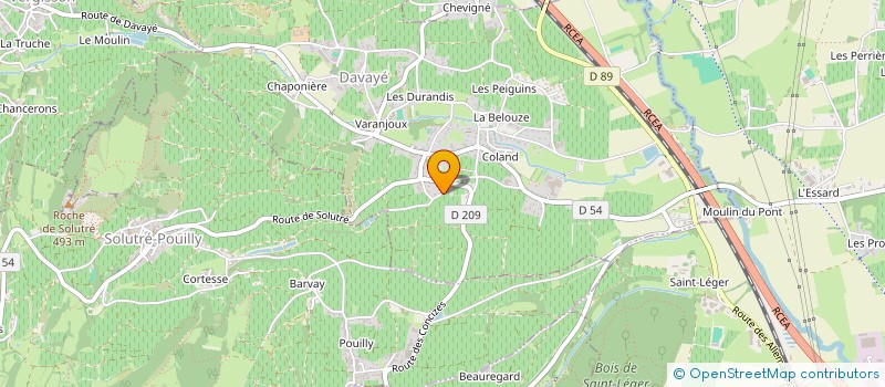 localisation de l'entreprise SCI JFBC  DAVAYE