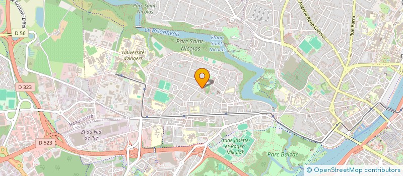localisation de l'entreprise SCI JFBT IMMO ANGERS à ANGERS