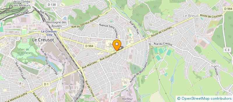 localisation de l'entreprise SCI JFC à LE CREUSOT