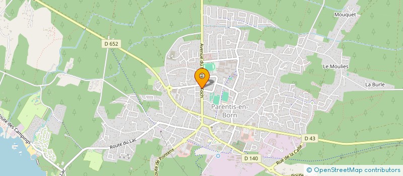 localisation de l'entreprise SCI JFC  PARENTIS-EN-BORN