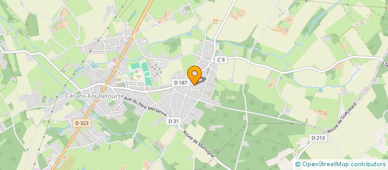 localisation de l'entreprise SCI JFC2  CERANS-FOULLETOURTE