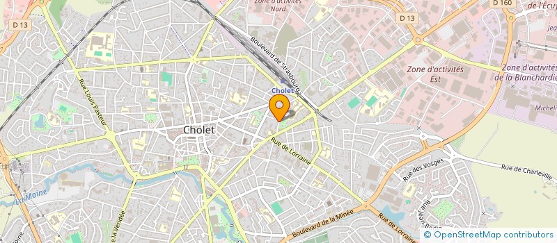 localisation de l'entreprise SCI JFCA à CHOLET