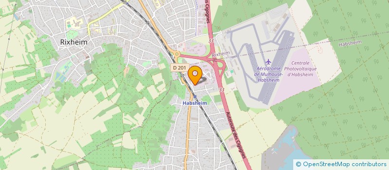 localisation de l'entreprise SCI JFCC  HABSHEIM