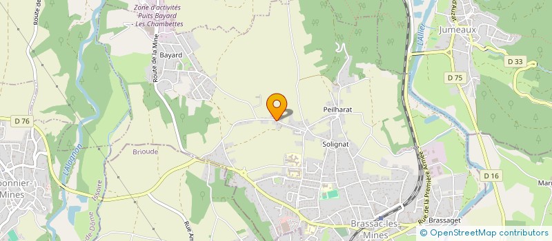 localisation de l'entreprise SCI JFCP  BRASSAC-LES-MINES