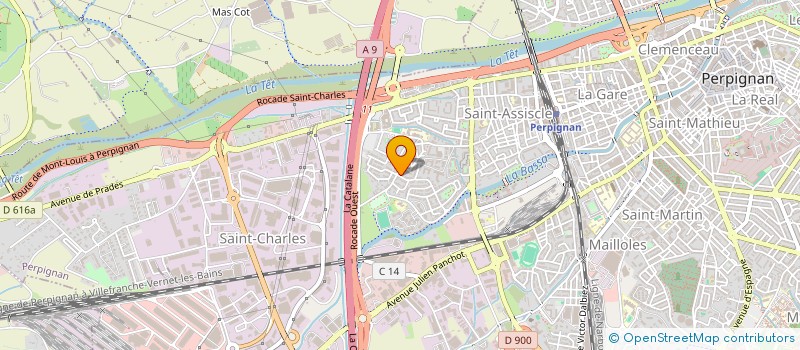 localisation de l'entreprise SCI JFCVL  PERPIGNAN