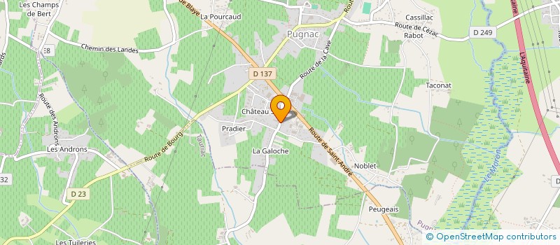 localisation de l'entreprise SCI JFD  PUGNAC