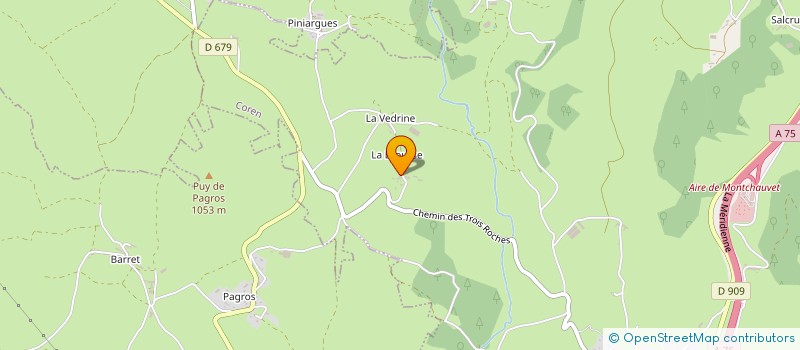 localisation de l'entreprise SCI JFD15 à COREN