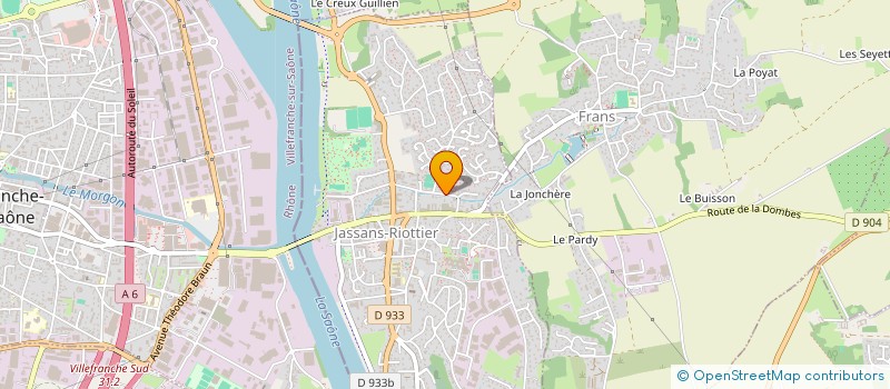 localisation de l'entreprise SCI JFDB à JASSANS-RIOTTIER