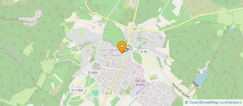 localisation de l'entreprise SCI JFDELTO  SAINT-MATHIEU-DE-TREVIERS