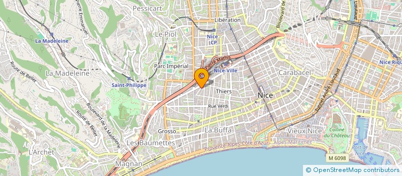localisation de l'entreprise SCI JFG à NICE